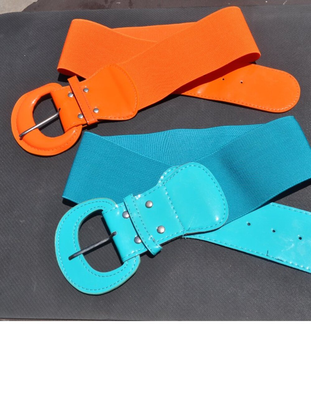 Women's Belt retro vintage Stretchy Cinch Belt 3 Inch Wide High Waist Horseshoe